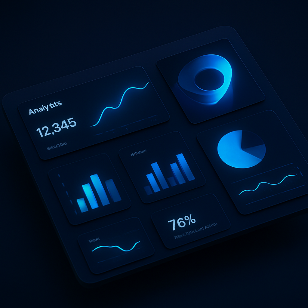 A modern analytics dashboard built by FNB Software Developer